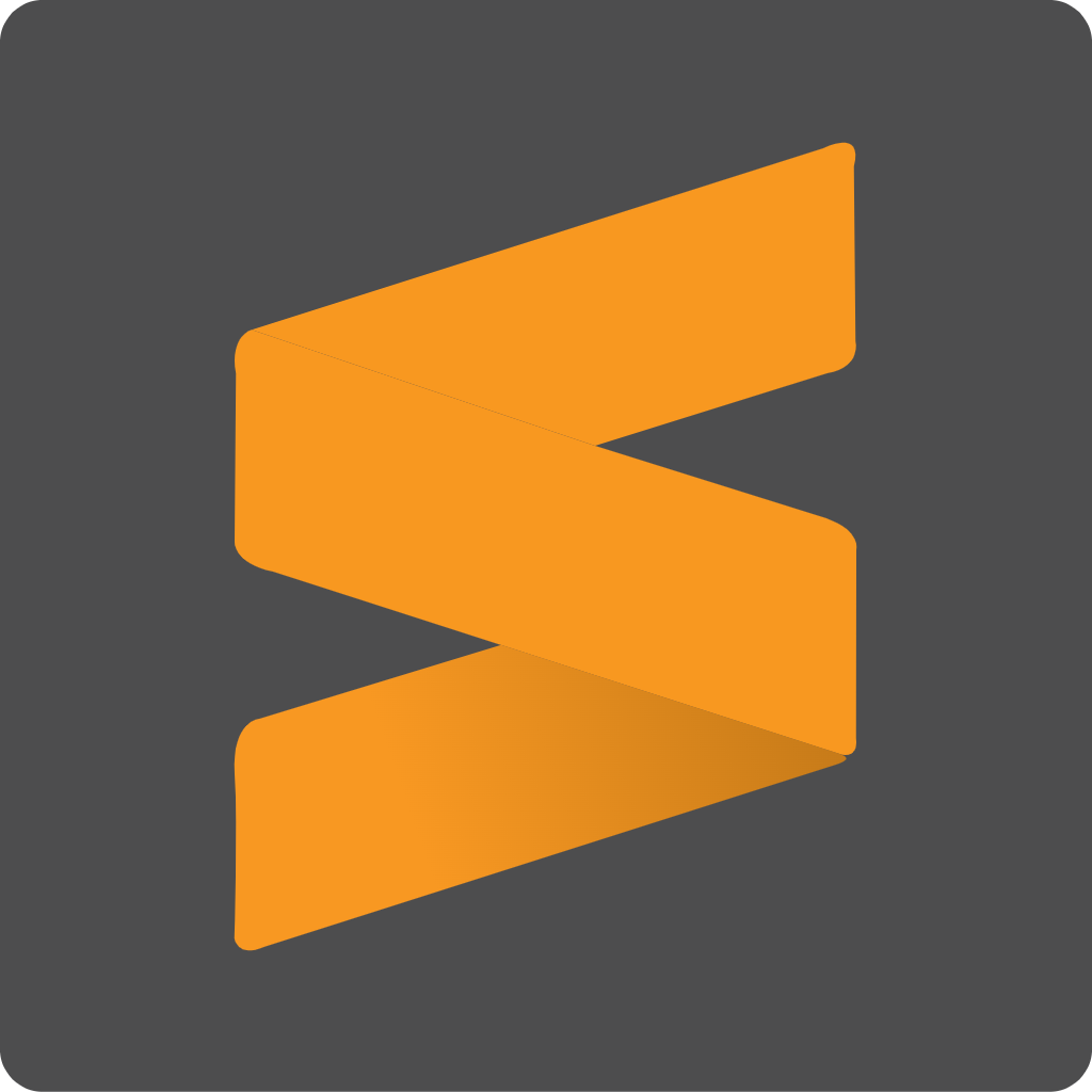 logo do editor sublime text.